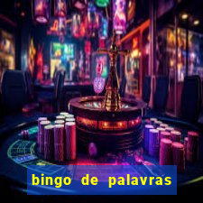 bingo de palavras cha de bebe